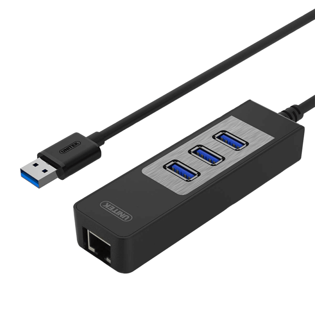 USB3.0 3-PORT HUB + GIGABIT ETHERNET CONVERTER