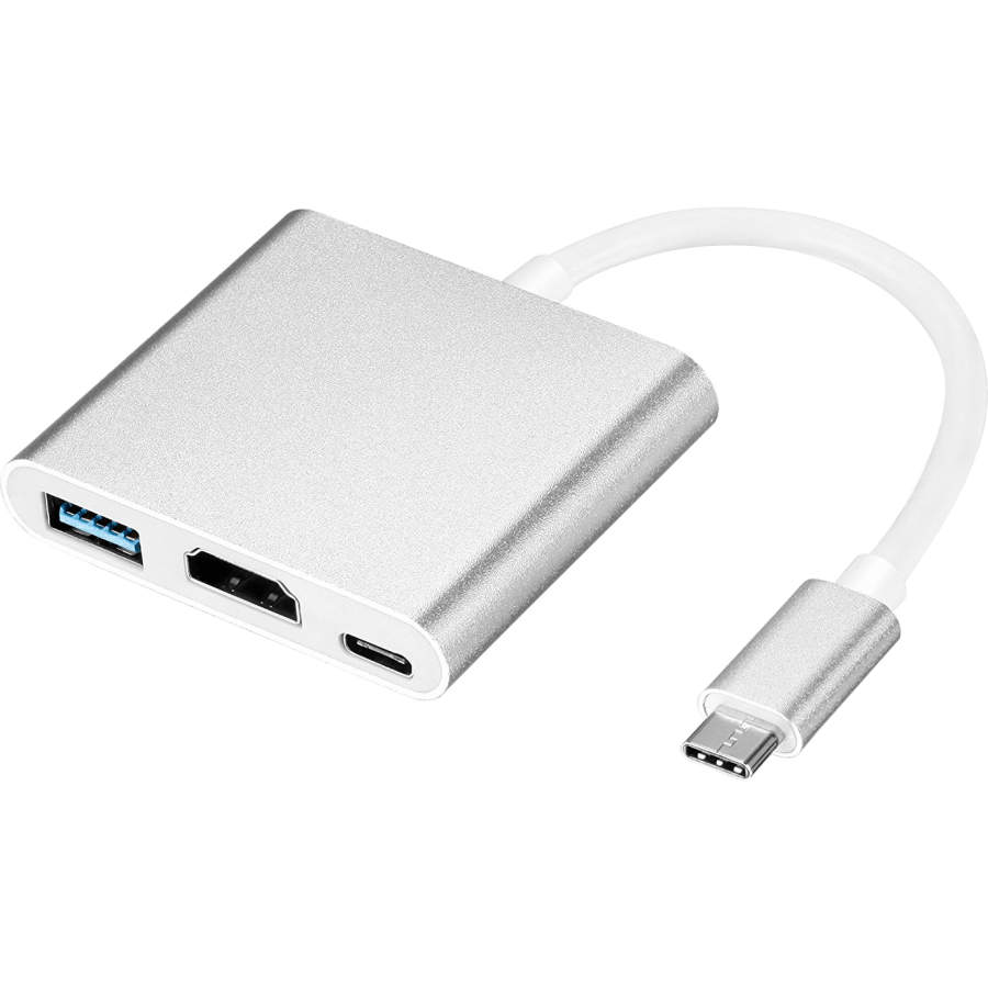 USB TYPE C TO HDMI + USB3.0 + TYPE C F ADAPTER CABLE